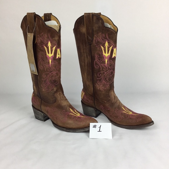 Gameday Boots Shoes - Gameday cowboy Boots Arizona State University ASU